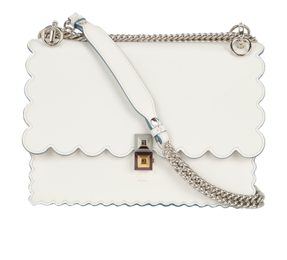 Kan I Shoulder Bag, &pound;495, Handbags, White, Leather, Front view